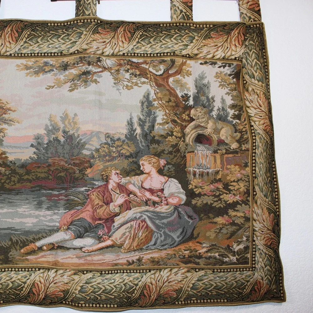 Vintage French Tapestry Medieval Romantic Home Décor/Wall Hanging